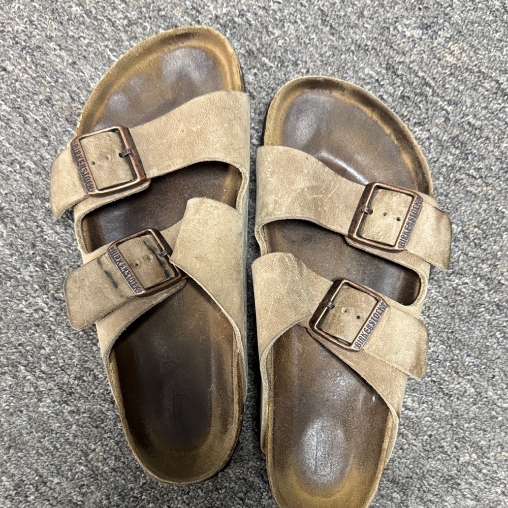 Birkenstock Tan Suede Sandals